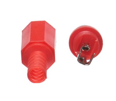 RCA Tulp connector 2-polig male rood 03